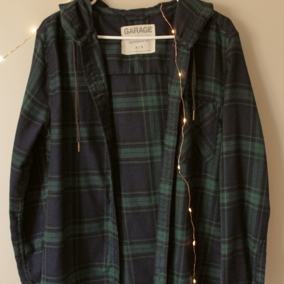 Garage Boyfriend Fit Plaid Sweater - Picture 2 of 2